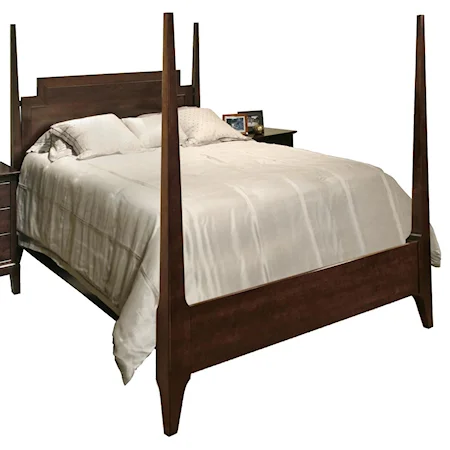 King Size High Poster Bed in Contemporary Neo-Classic Style